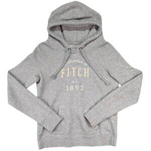 Abercrombie & Fitch‎ Hoodie Kids M Gray Y2K Retro Athleisure Preppy Normcore